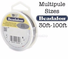 Beadalon 19 Strand BRIGHT .010″ .012″ .015″ .018″ .021″ .024″ Flex Beading Wire