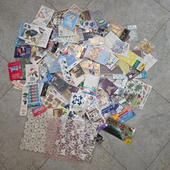 Large Lot A Of Mixed Craft Supplies – Stickers/Stencils – All New- Over 5 Pounds