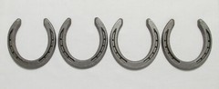 Lot of (4) Real Horseshoes – Medium Size Horse Shoes (Metalwork Arts Craft)