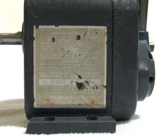 Zero-Max E1 CCW Adjustable Speed Reducer Speed Drive Torque 12 inch lbs