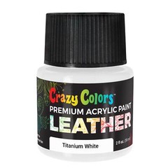 Titanium White Premium Acrylic Leather Shoe Paint, 2oz – Sneakers, Jackets, Bags
