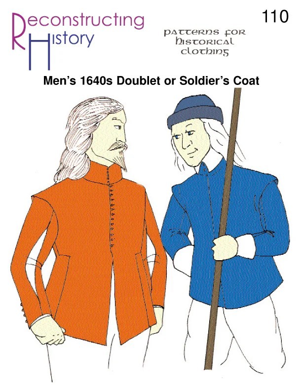 Reconstructing History 110 Men’s Doublet Soldier’s Coat Sewing Pattern Uncut