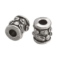200PCS Lead Free Cadmium Free Nickel Free Column Tibetan Style Spacer Beads 6mm