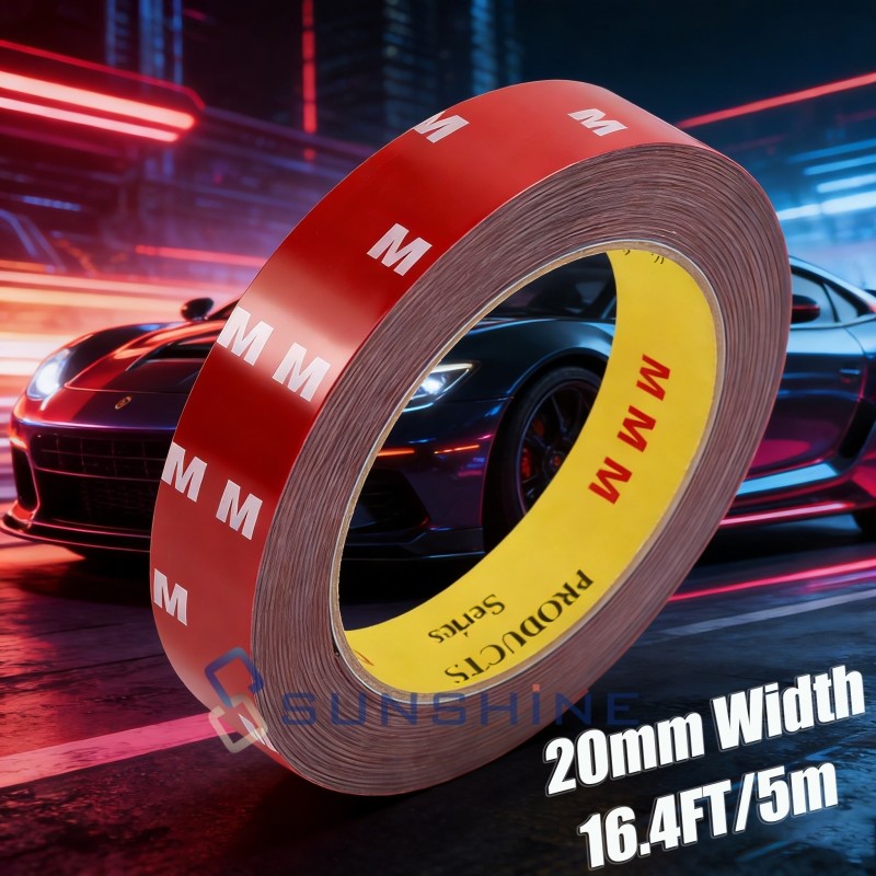 3m 5m Double Sided Tape Heavy Duty Mounting Tape for Car, Home and Office 20mm
