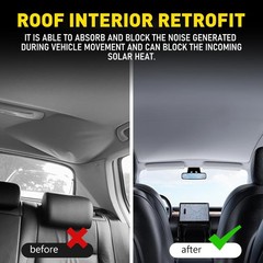 79″L 60″W Flat Knit Headliner Fabric Auto Ceiling Replacement Repair US
