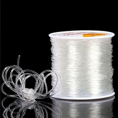 Elastic Bracelet String Cord Stretch Bead Cord for Transparent 230ft/70m(0.7mm)