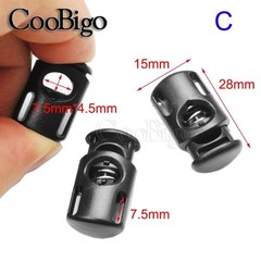 10 PCS Plastic Spring Cord Locks for Drawstring, Paracord Toggle Stopper Clasp