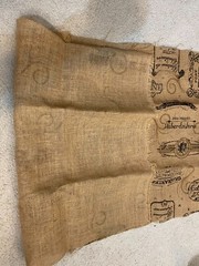 French Wine Country Rustic Burlap Fabric Toile de Jute Crafting 24″x48″ Brown