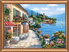 Bead Embroidery Kit “Breeze” size 15.7″x11.8″ / 40.0×30.0 cm