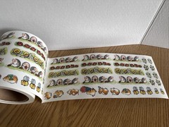 Vintage Penny Black Stickeroos Garden Friends Sticker ROLL, Stickers Animals