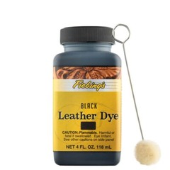 Fiebing’s Leather Dye Black 4 oz + Fiebing’s Acrylic Resolene Neutral – 4 oz