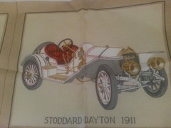 Cyrus Clark & Co. Vintage Cars Cotton Fabric Panel