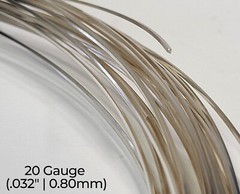 925 Sterling Silver Wire | Square | Dead Soft | 10-24 Gauge | 1-10 Ft | USA