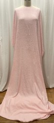 100% Cotton Terry Cloth In Pastel Pink Made in USA Fabric By The Yard 46″ Wide