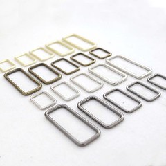 Metal Square Ring Welded,for straps,purses,bags,Choose quantity Size & color usa