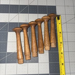 Set 6 Pk. 3 1/2″ Long SHAKER Shelf PEGS Cup Coat Hanger Classic Wood