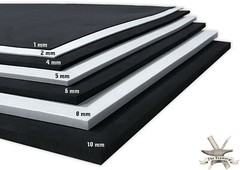 10mm EVA Foam Cosplay White 14 x 39 inch Sheet Ultra High Density *Free Shipping