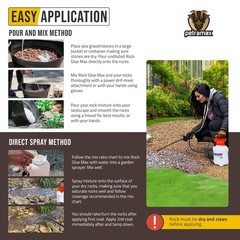 1 Gallon Sticky Rock & Mulch Glue for Landscaping – Max Hold with Sprayer