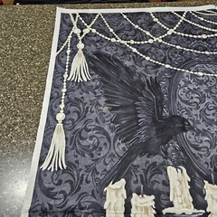 Candelabra Panel 23×42 Cerrito Creek Northcott Halloween Pumpkin Raven