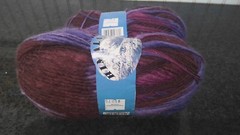 2 Himalayas Yarn Queensland Collection 100% Wool Color #7 Purple, Maroon,Plum