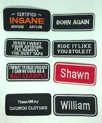 Words Slogan Embroidered Iron on Patches usa saler