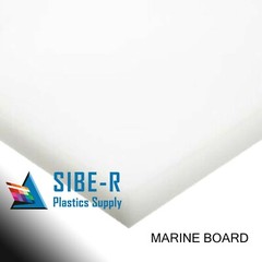 MARINE BOARD HDPE HIGH DENSITY POLYETHYLENE WHITE 3/8″ THICK PICK YOUR SIZE^