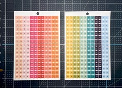 Planner Stickers – Numbers – Dates for 12 Months – 2 Sheets