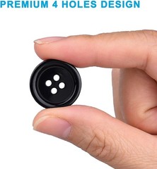 100 Pcs Premium Mixed 0.39 inch, 0.5 0.6 0.8 1 Black