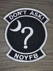 DON’T ASK! NOYFB BLACK OPS ARMY 22ND AIRLIFT SQUAD TACTICAL HOOK MORALE PATCH