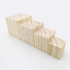 1/5/10/20Pcs 1~4cm Wooden Square / Rectangle Wood Block For DIY Model Handcraft