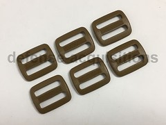 SET OF 6 Duraflex 1″ Tri glide Sliplock Strap Adjust COYOTE Military Sling