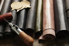 Premium Italian Cowhide Leather Scraps upholstery — Large Size Pieces 8″x10″