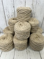 10 Skein Bulk Lot Tan Brown Macrame Craft Cord Rope String Jute Style 4 Ply