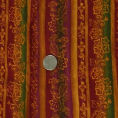 50″ x 44 Judy Martin Quilting Treasures Stripe Fabric Floral Traditional Elegant