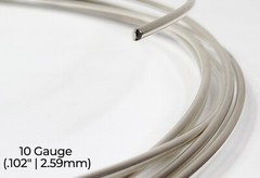940 Argentium Silver Wire | Round, Dead Soft | 10-30 Gauge | 1-10 Ft | USA