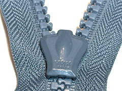 1 New YKK Dark Grey 578 Molded Plastic Jacket Zippers-Length 10.0 inch