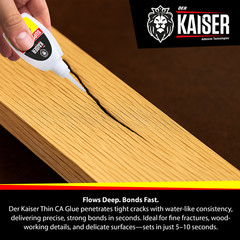 Der Kaiser Thin Cyanoacrylate (CA) Super Glue – 2 oz Bottle