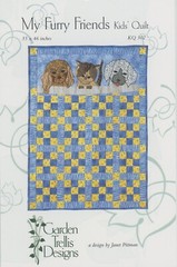 Garden Trells Designs My Furry Friends Cat Dogs Puppies Kids Quilt Pattern