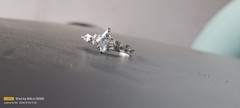 Unique Kite Cut Moissanite Engagement Ring, Art Deco White Gold Cluster Ring