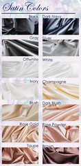 52 colors Silky Bridal Satin Fabric by the yard 60″ Wide