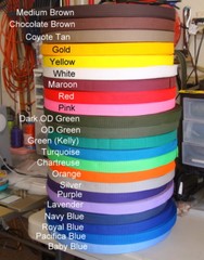 1 Inch, Webbing, “OUT OF BUSINESS FINAL SALE” By The Yard, 21 Color Choice USA