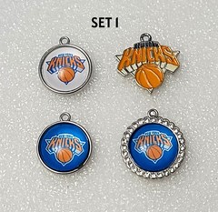 Sale set of 4 pcs exclusive design charm of New York Knicks NBA Basketball team.