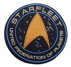Star Trek Starfleet UFP Command 3.5″ Wide Iron-On Embroidered Patch