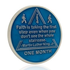 1 Month Sobriety Coin AA Chips and Medallions One Month Sobriety Chip 30 Days…