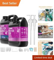 Crystal Clear 1.1 Gallon Epoxy Resin – Complete Kit for Artists & Craftspeople
