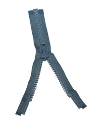 1 New YKK Dark Grey 578 Molded Plastic Jacket Zippers-Length 10.0 inch