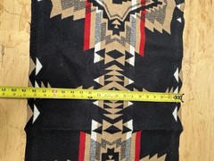 Heavy Weight Wool Fabric Pendleton Wool Jacquard Remnant Rancho Arroyo Black