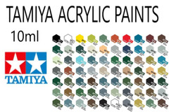 Tamiya Acrylic Paint (MINI’S) 10ml Bottles XF-1 to XF-90 Colors/Flats