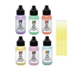 Trebbies Dina Wakley Glossy Media Acrylic Bundle – Minty, Papaya, Sunshine,