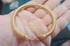 NewDAVlDYurman.18K&Gold&twisted cable Diamond bracelet